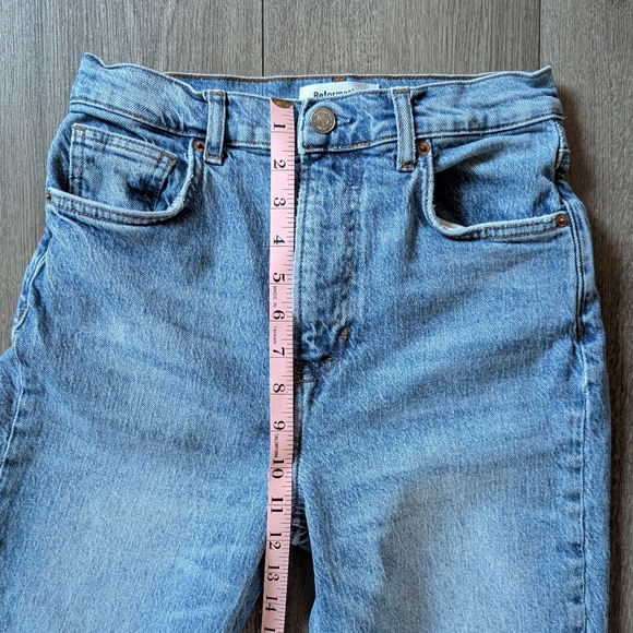 Reformation Liza Ultra High Rise Straight Jeans in Malta Size 27 - Picture 11 of 13